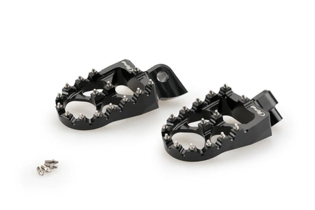 Puig Off-Road 2.0 footpegs Ergal aluminium off road motorcycle footrests with grip pins