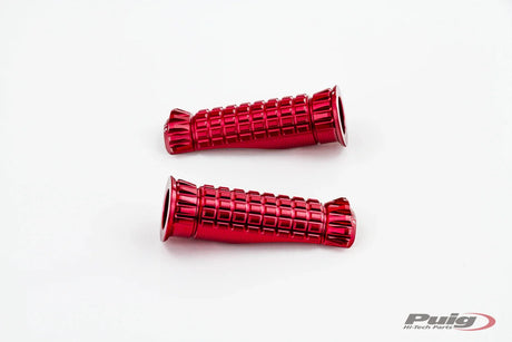 Puig R-Fighter R model footpegs anodised aluminium high grip motorcycle sport footrests