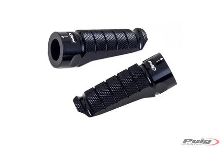 Puig Racing footpegs anodised aluminium high grip adjustable motorcycle footrests