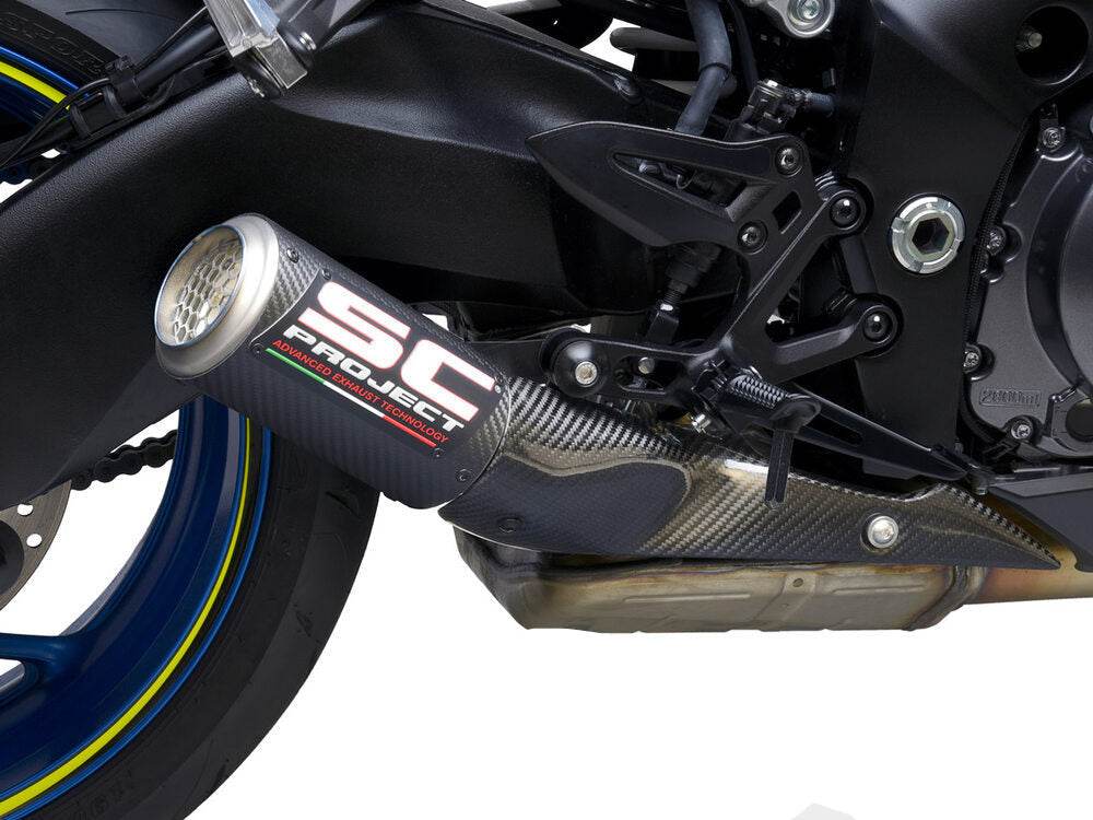 SC Project CR-T Carbon Silencer Suzuki GSX-S1000 2021-25 - Motorcycle Performance Store