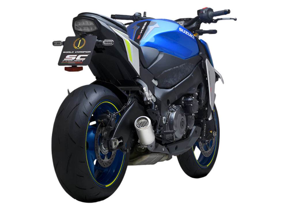 SC Project CR-T Titanium Silencer Suzuki GSX-S1000 2021-25 - Motorcycle Performance Store