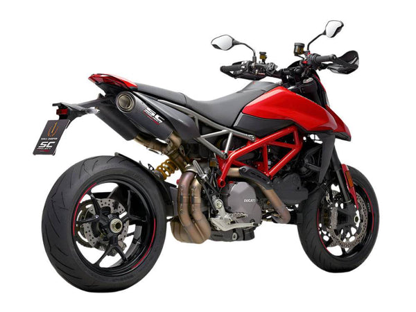 SC Project S1 Carbon Silencers Ducati Hypermotard 950 2021-25 - Motorcycle Performance Store