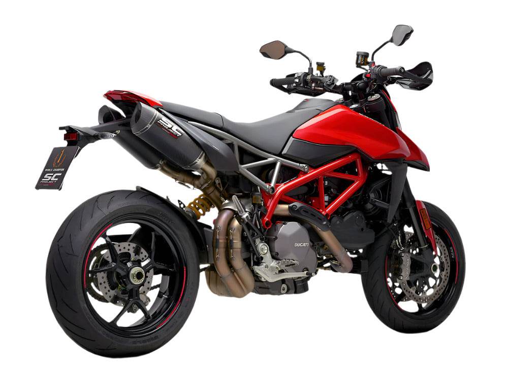 SC Project SC1-M Carbon Silencers Ducati Hypermotard 950 2021-25 - Motorcycle Performance Store