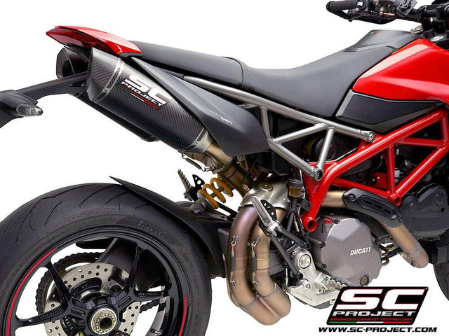 SC Project SC1-M Carbon Silencers Ducati Hypermotard 950 2021-25 - Motorcycle Performance Store