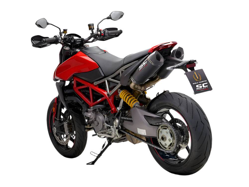 SC Project SC1-M Carbon Silencers Ducati Hypermotard 950 2021-25 - Motorcycle Performance Store