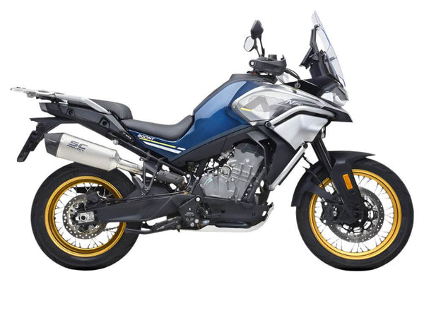 SC Project X-Plorer II Carbon Silencer CF Moto 800 MT 2022-25 - Motorcycle Performance Store