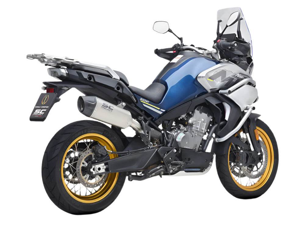 SC Project X-Plorer II Titanium Silencer CF Moto 800 MT 2022-25 - Motorcycle Performance Store