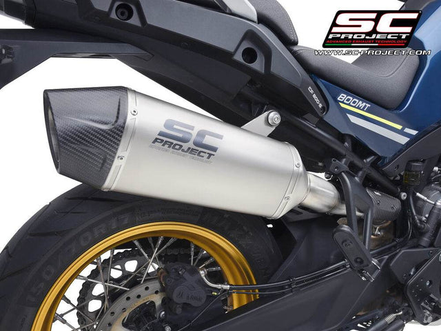 SC Project X-Plorer II Titanium Silencer CF Moto 800 MT 2022-25 - Motorcycle Performance Store