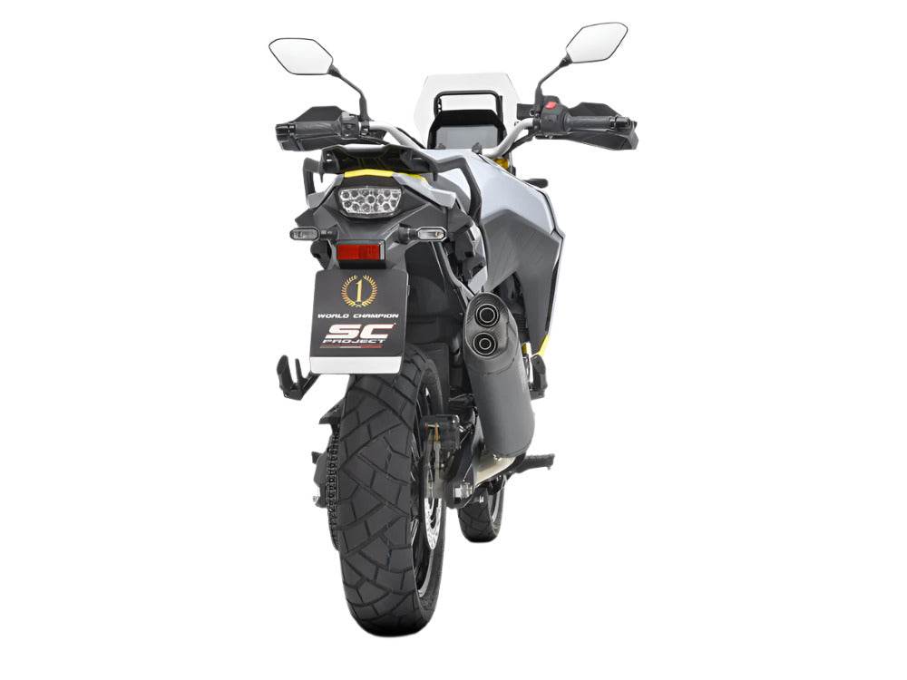 SC Project Matt Black Titanium Silencer Suzuki V-Strom 800 (DE/SE) 2023-25 - Motorcycle Performance Store