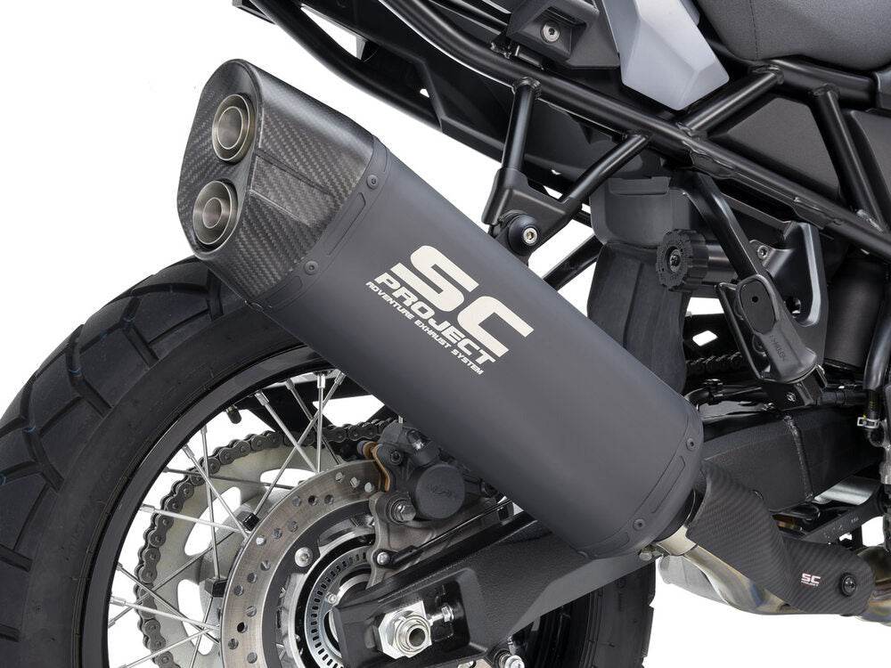 SC Project Matt Black Titanium Silencer Suzuki V-Strom 800 (DE/SE) 2023-25 - Motorcycle Performance Store