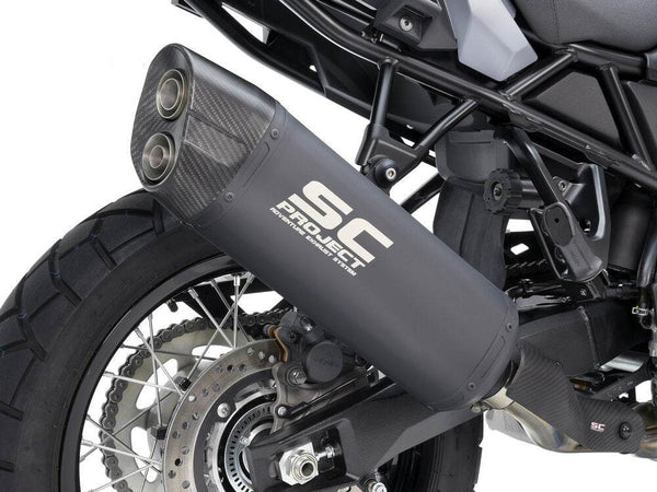 SC Project Matt Black Titanium Silencer Suzuki V-Strom 800 (DE/SE) 2023-25 - Motorcycle Performance Store