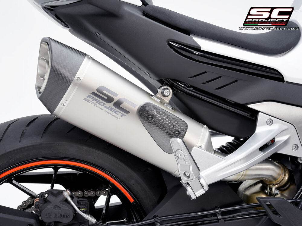 SC Project SC1-R Titanium Silencer CF Moto 800 NK 2023-25 - Motorcycle Performance Store