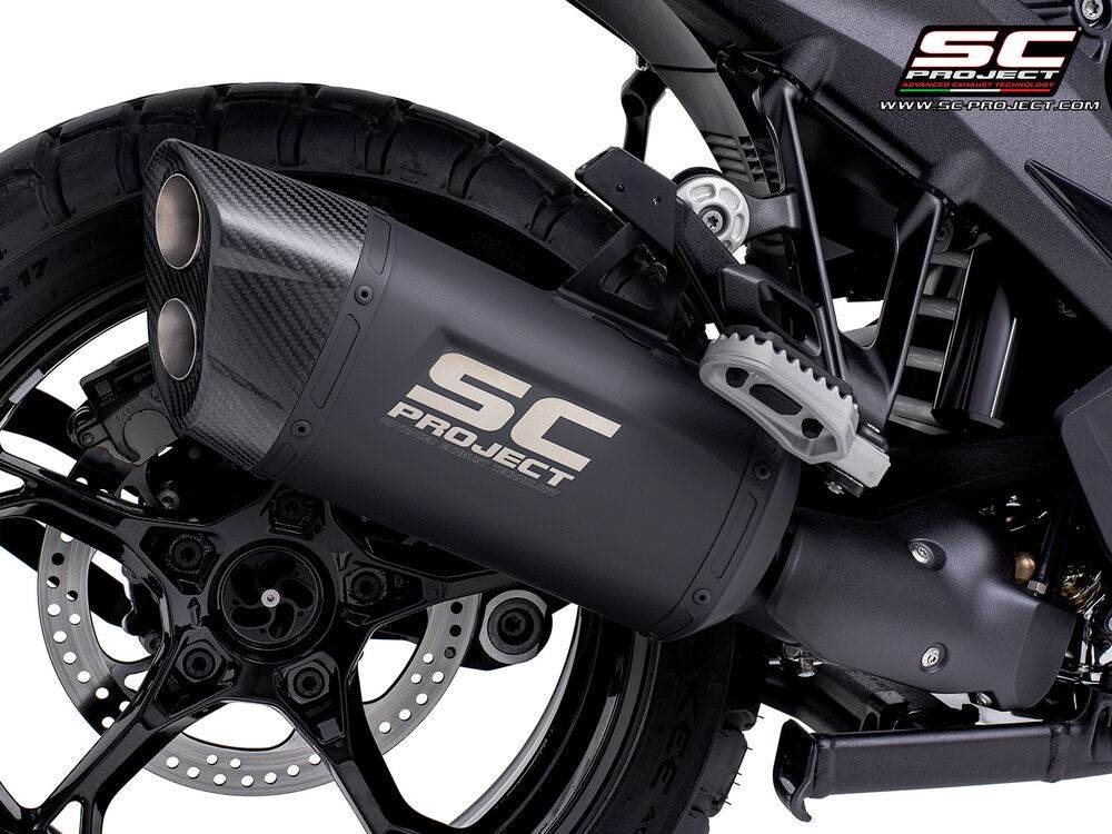SC Project Adventure-R Black Titanium Silencer (Pannier Compatible) BMW R1300GS 2023-25 - Motorcycle Performance Store