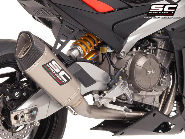 SC Project 2-1 Trofeo SC1-R Titanium Full System Aprilia Tuono 660 2025 - Motorcycle Performance Store
