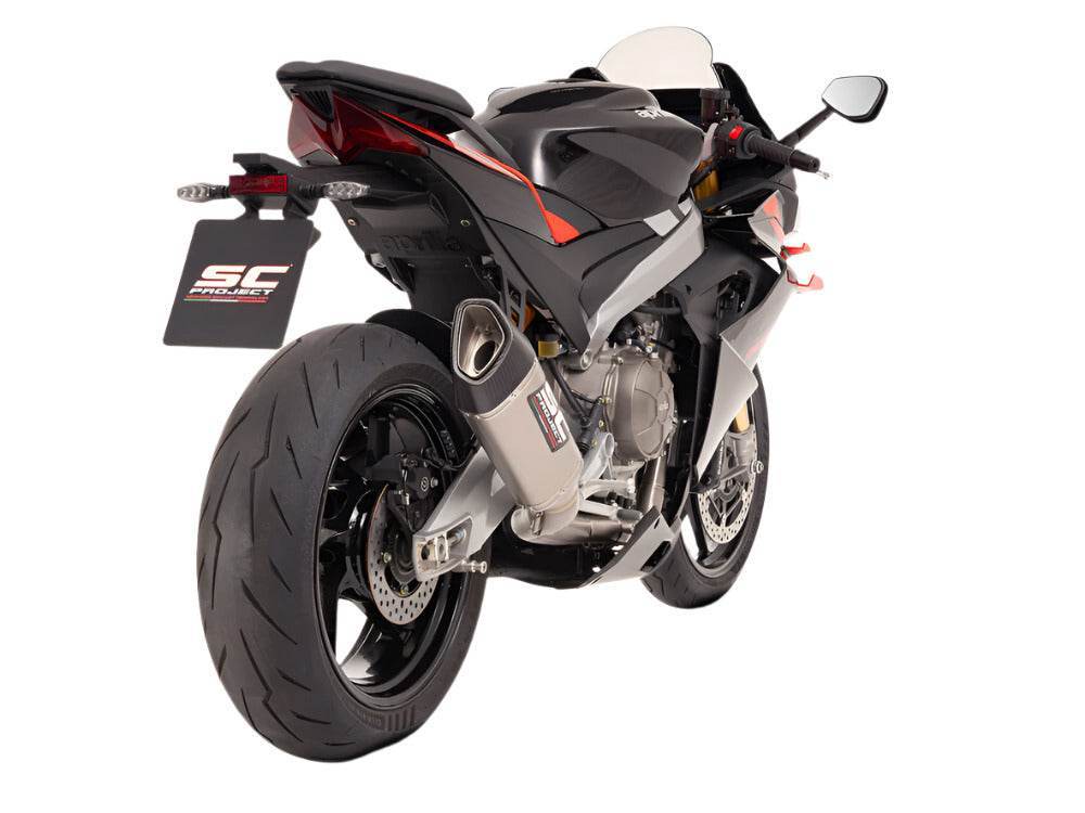 SC Project 2-1 Trofeo SC1-R Titanium Full System Aprilia Tuono 660 2025 - Motorcycle Performance Store