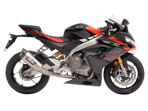 SC Project 2-1 Trofeo SC1-R Titanium Full System Aprilia Tuono 660 2025 - Motorcycle Performance Store