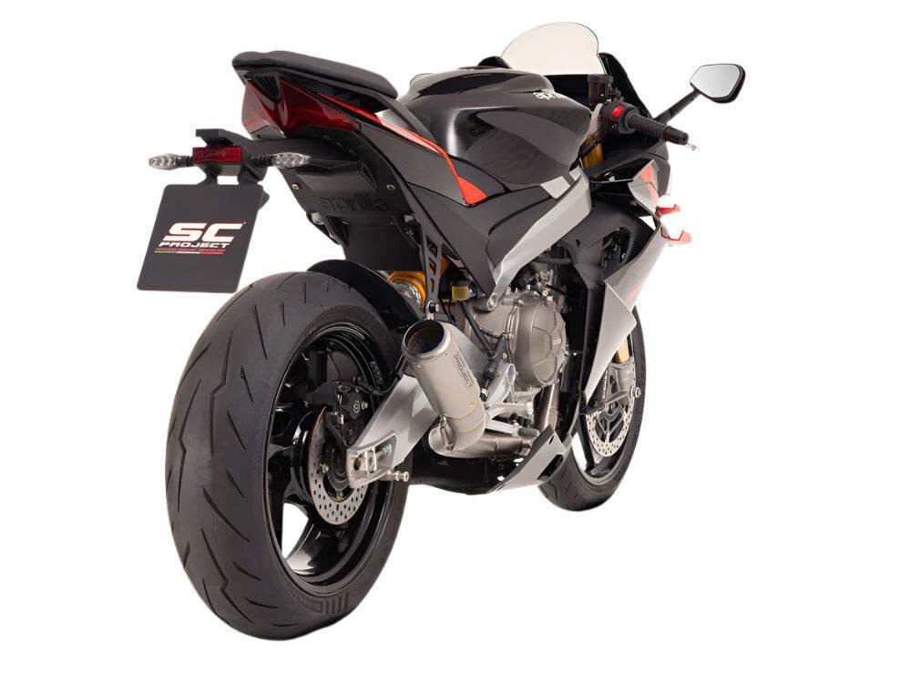 SC Project 2-1 CR-T Titanium Full System Aprilia Tuono 660 2025 - Motorcycle Performance Store