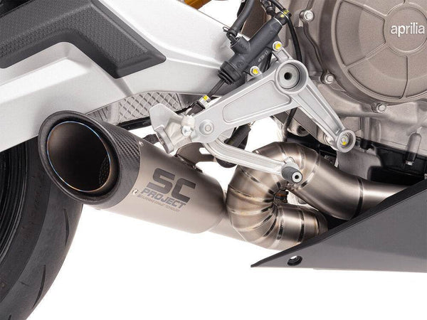 SC Project 2-1 S1 Titanium Full System Aprilia Tuono 660 2025 - Motorcycle Performance Store