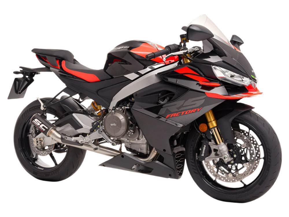 SC Project 2-1 CR-T Carbon Stoneguard Exhaust System Aprilia Tuono 660 2025 - Motorcycle Performance Store