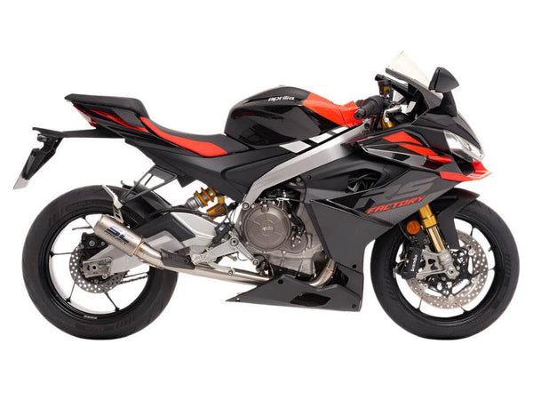 SC Project 2-1 CR-T Titanium Stoneguard Exhaust System Aprilia Tuono 660 2025 - Motorcycle Performance Store