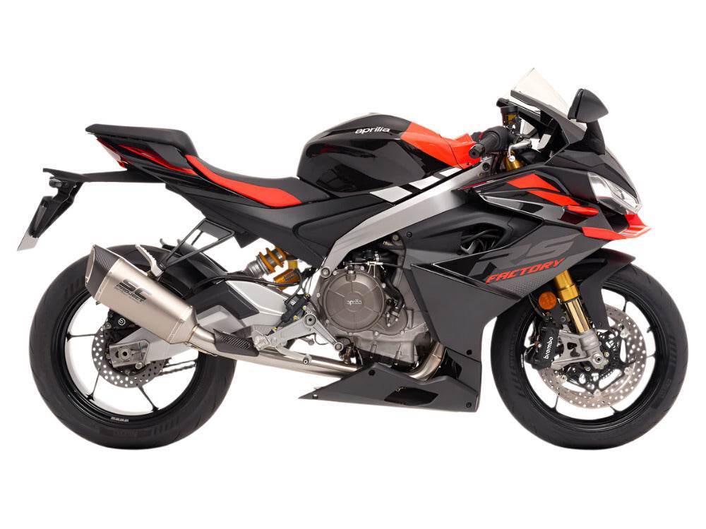 SC Project 2-1 SC1-R Titanium Exhaust System Aprilia Tuono 660 2025 - Motorcycle Performance Store