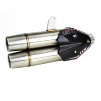 IXIL Dual Hyperlow XXL Full System for Kymco AK550 in Matt polished Stainless Steel