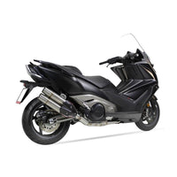 IXIL Dual Hyperlow XXL Full System for Kymco AK550 in Matt polished Stainless Steel