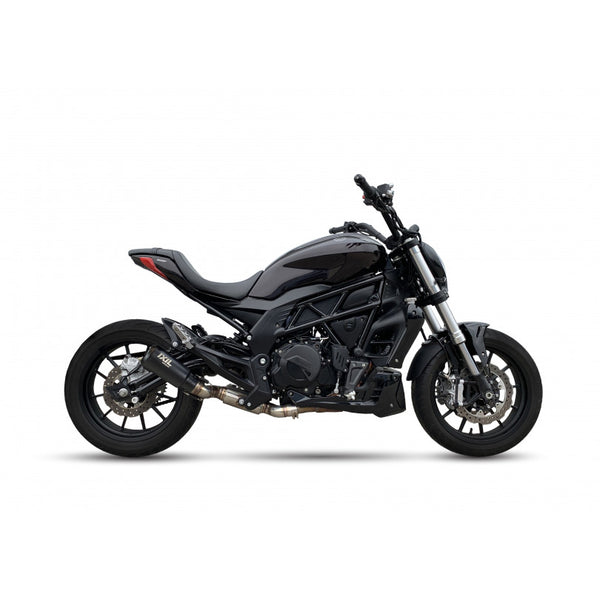IXIL Race Xtrem Black Silencer with link pipe and removable dB killer for Benelli BN502C 2019–2021