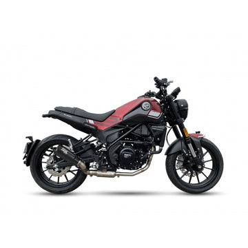 IXIL Race Xtrem Black full exhaust system with removable dB killer for Benelli Leoncino 250 2015–2022 performance upgrade