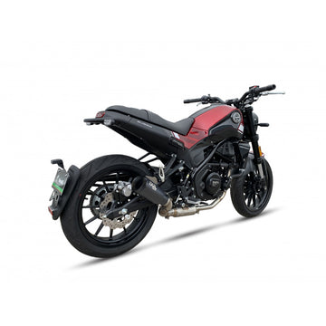 IXIL Race Xtrem Black full exhaust system with removable dB killer for Benelli Leoncino 250 2015–2022 performance upgrade_1