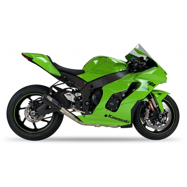 IXIL Race Xtrem Black Silencer for Kawasaki ZX-10RR in Black painted Stainless Steel