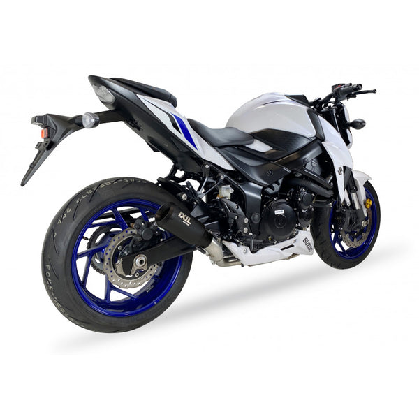 IXIL Race Xtrem Black slip-on silencer with removable dB killer for Suzuki GSR750 2011–2016_1