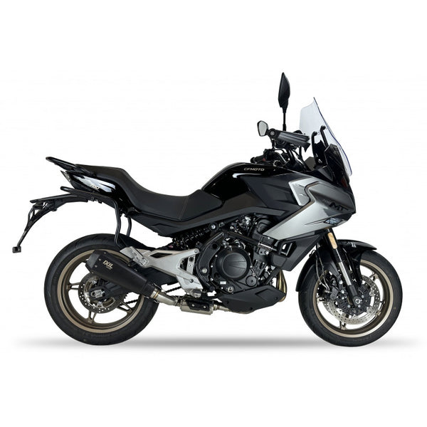 IXIL Sport Xtrem Black Silencer for CF Moto 700 MT in Black painted Inox AISI304