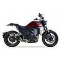 IXIL Dual Race Xtrem Black Silencer for Macbor Eight Mille 500, Eight Mille 500 SCR & Eight Mille 500 STR in Black painted Inox AISI304
