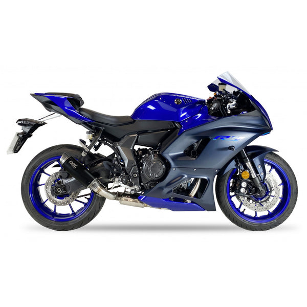 IXIL Sport Xtrem Black full exhaust system with stainless steel collectors and removable dB killer for Yamaha YZF-R7 2025–2026
