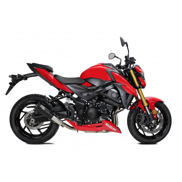 IXIL Race Xtrem Black slip-on silencer with removable dB killer for Suzuki GSX-S750 2017–2020