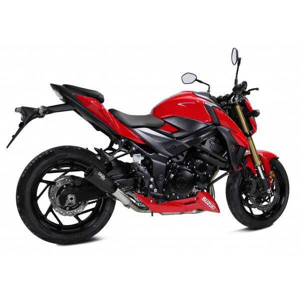 IXIL Race Xtrem Black slip-on silencer with removable dB killer for Suzuki GSX-S750 2017–2020_1