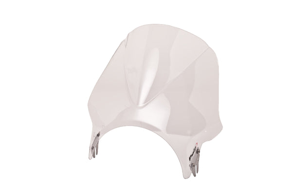 Puig Windy universal screen for round headlight motorcycles in a Clear finish