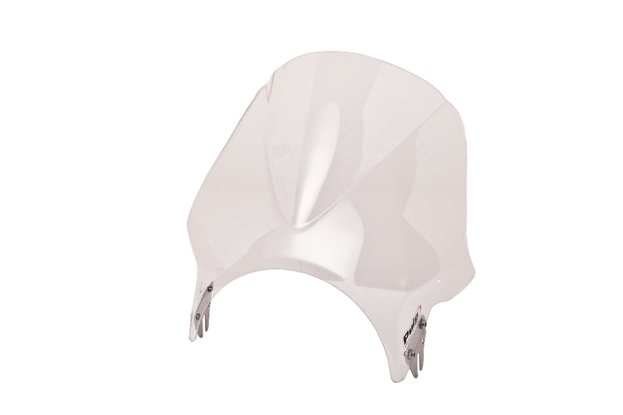 Puig Windy universal screen for round headlight motorcycles in a Clear finish