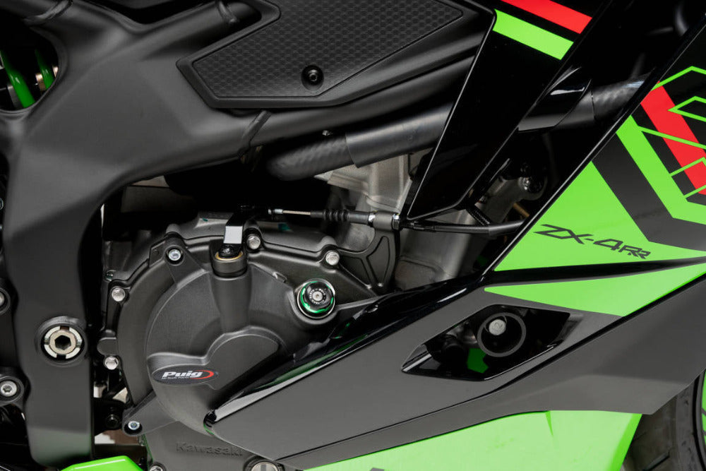 Puig Green Track Engine Oil Plug for the Kawasaki ZX-4RR