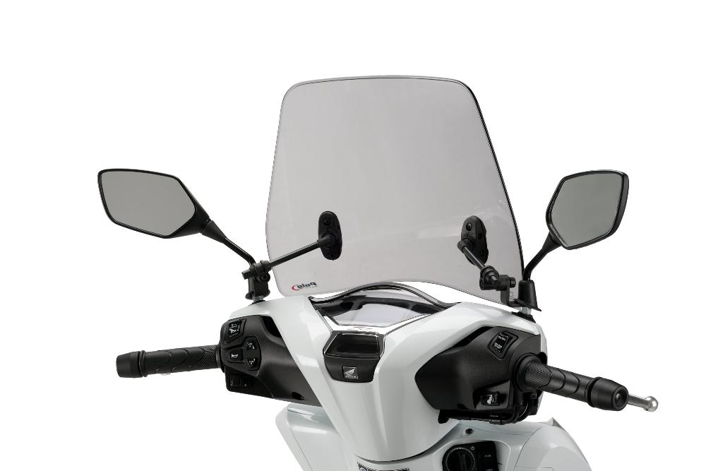 Puig Light Smoke Trafic Screen for the Honda SH125i - Motorcycle Performance Store_1