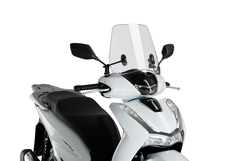 Puig Clear Trafic Screen for the Honda SH125i - Motorcycle Performance Store