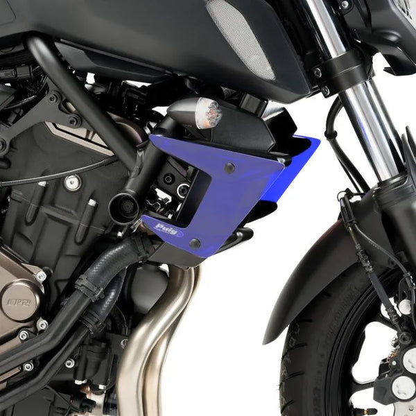 Puig Blue Downforce Naked Spoilers Yamaha MT-07 2018-20