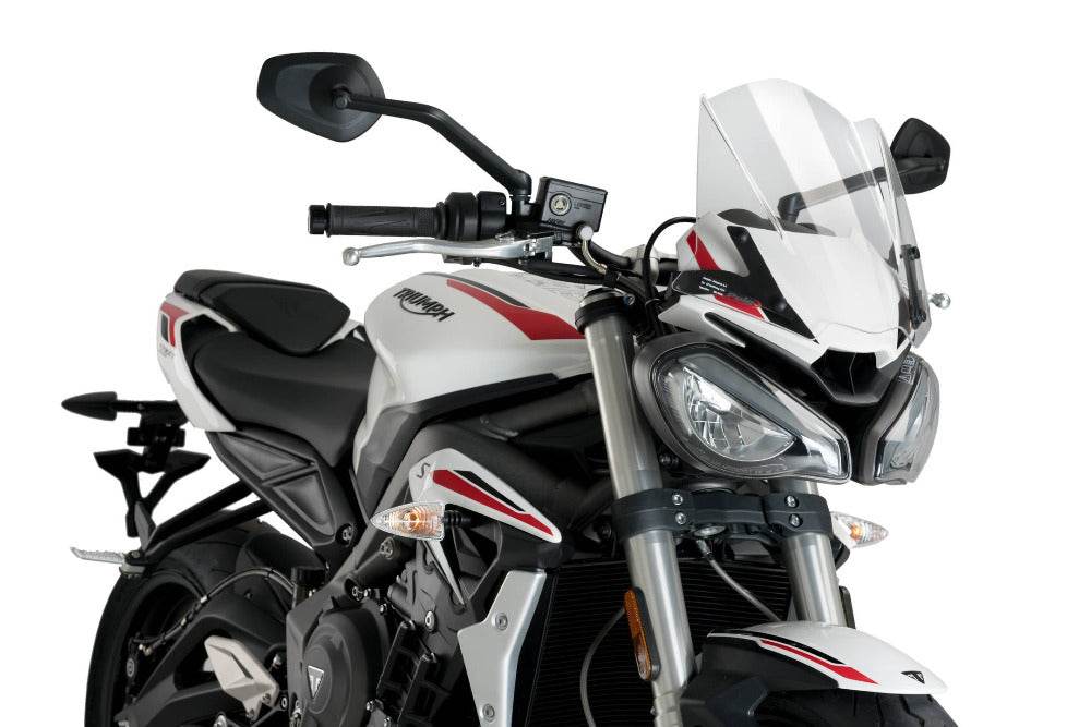 Puig Sport Screen Screen Triumph Street Triple 765R / RS 2020-22 - Motorcycle Performance Store