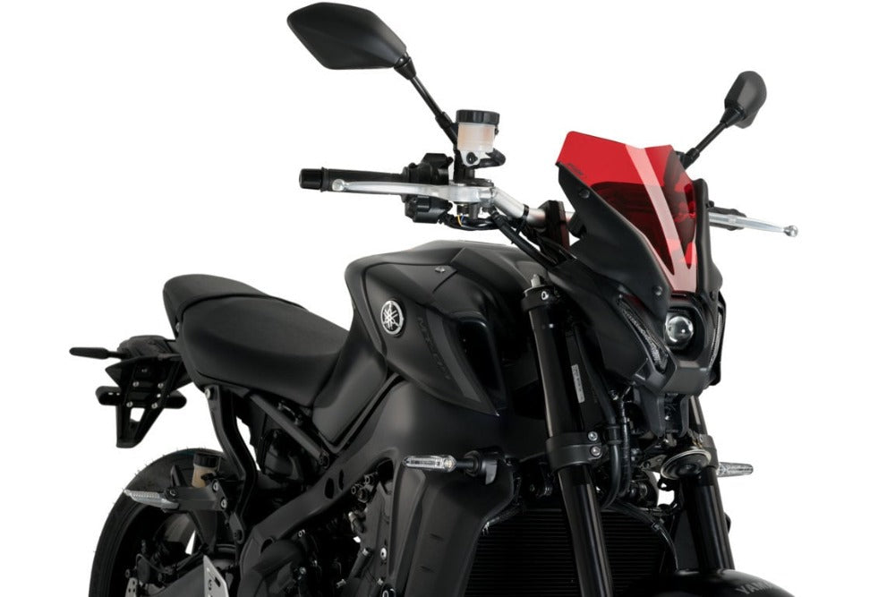 Puig Red Sport Screen for the Yamaha MT-09