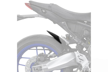 Puig rear fender extension fitted to Yamaha MT-09 SP 2021–2026 matt black rear mudguard extender_1