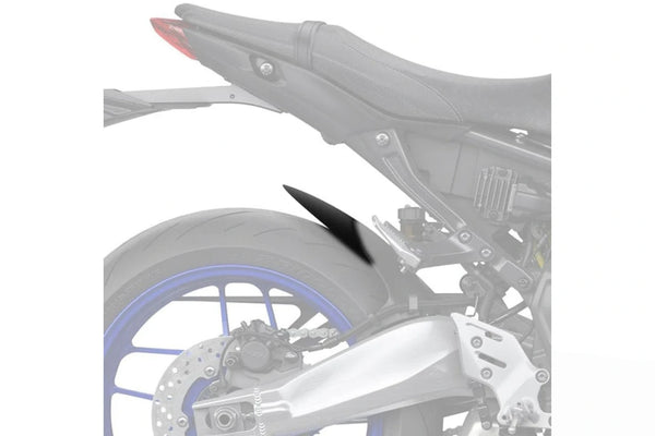 Puig rear fender extension fitted to Yamaha MT-09 SP 2021–2026 matt black rear mudguard extender_1