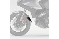 Puig front fender extension fitted to Honda NT1100 2022–2024 black mudguard extender protection
