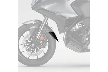 Puig front fender extension fitted to Honda NT1100 2022–2024 black mudguard extender protection_1