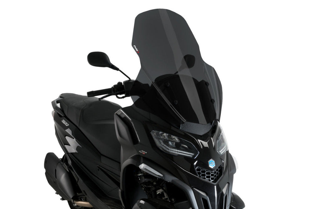 Puig V-Tech Dark Smoke Touring Screen for the Piaggio MP3 400